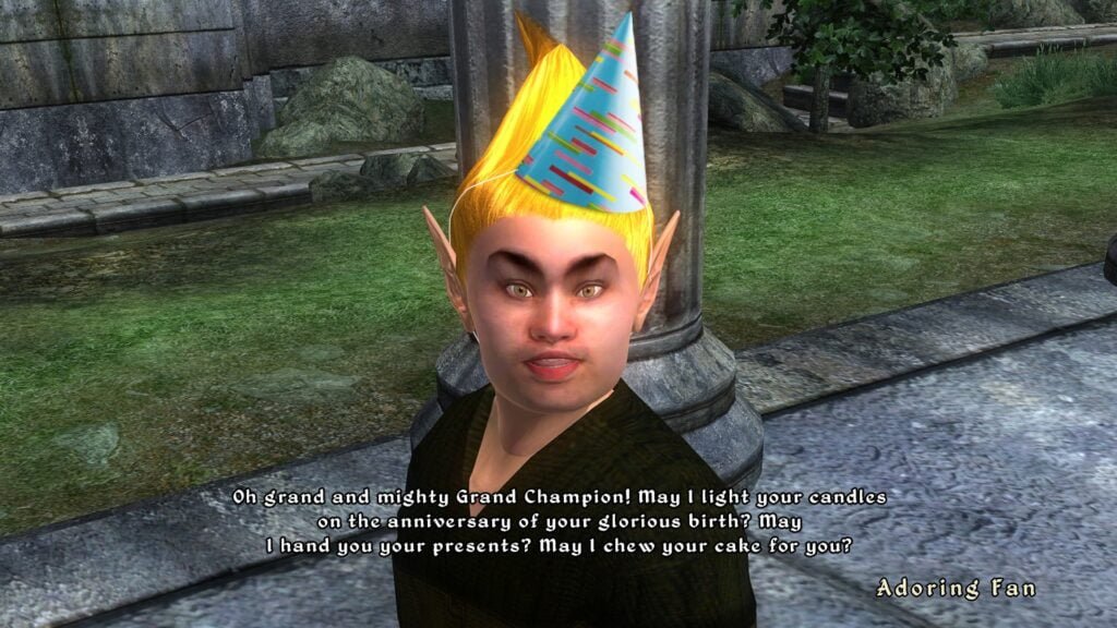 The Elder Scrolls gâteau 30 ans